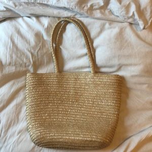 Straw beach bag